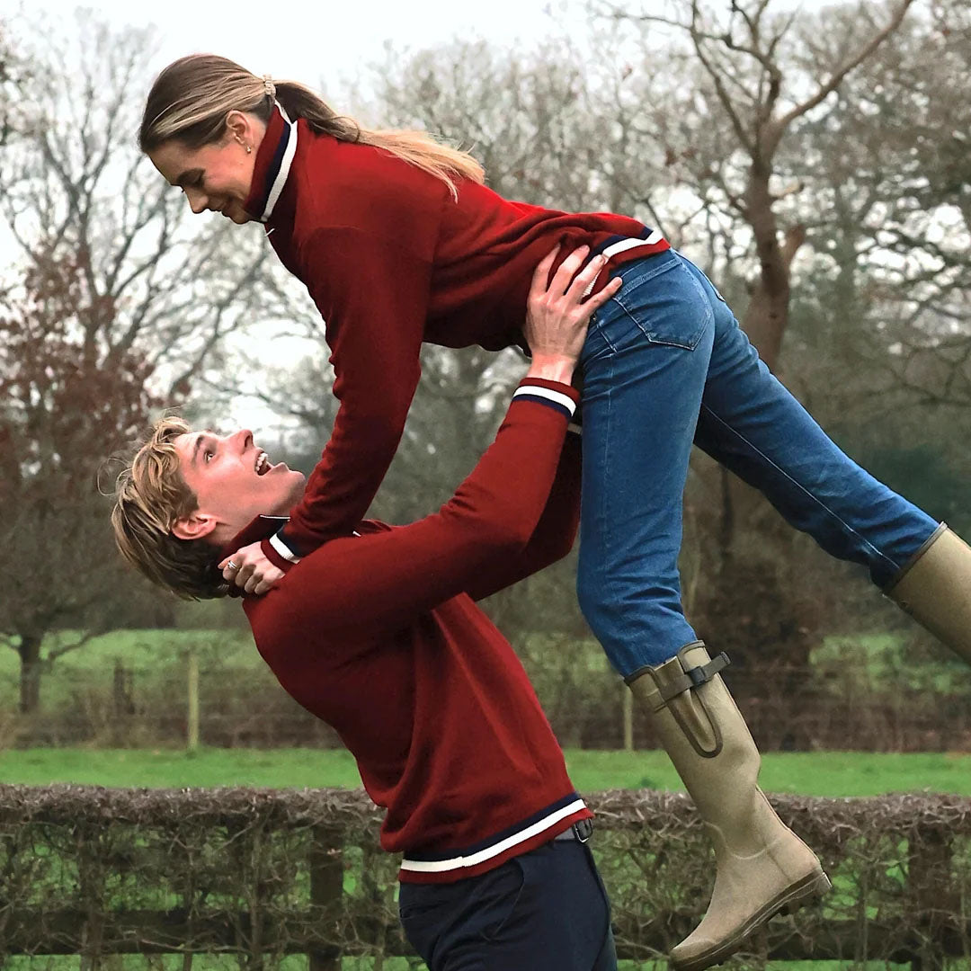 Cotswold Fox Knitted Quarter Zip