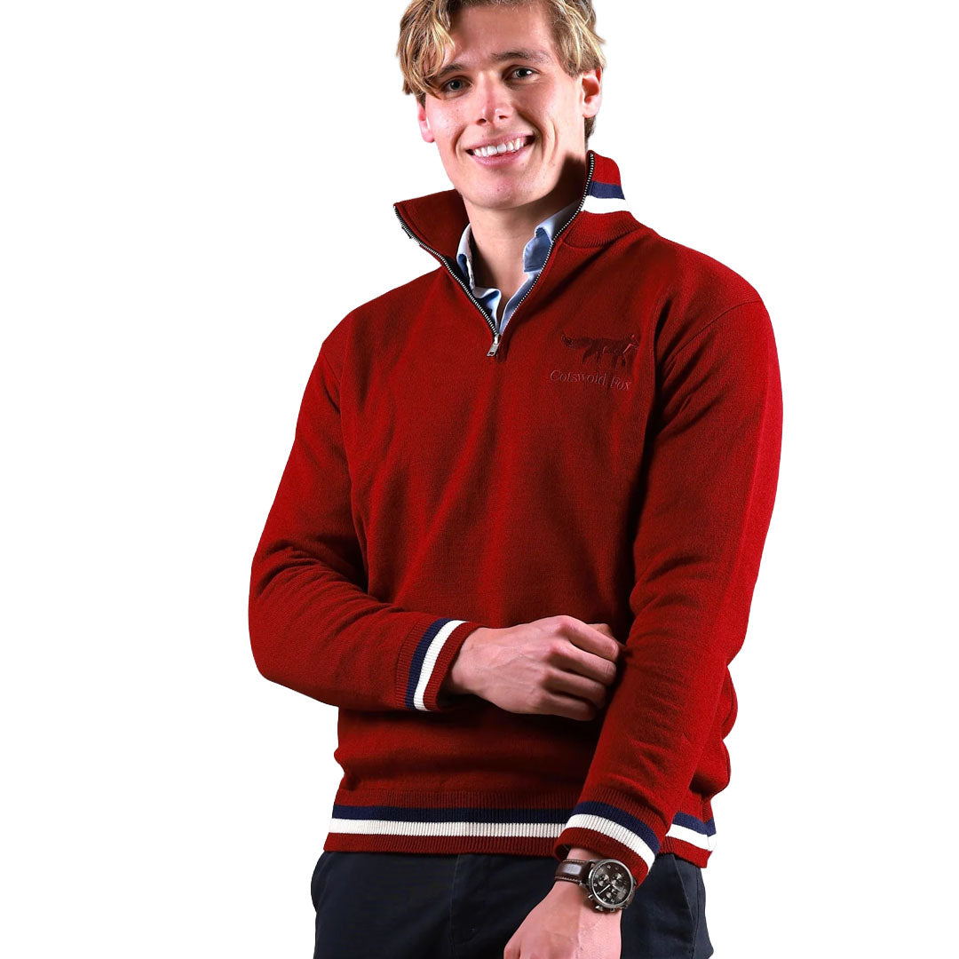Cotswold Fox Knitted Quarter Zip