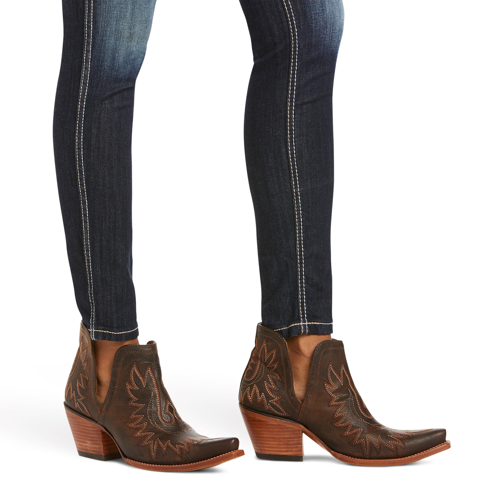 Ariat Womens R.E.A.L Mid Rise Ella Skinny Jeans