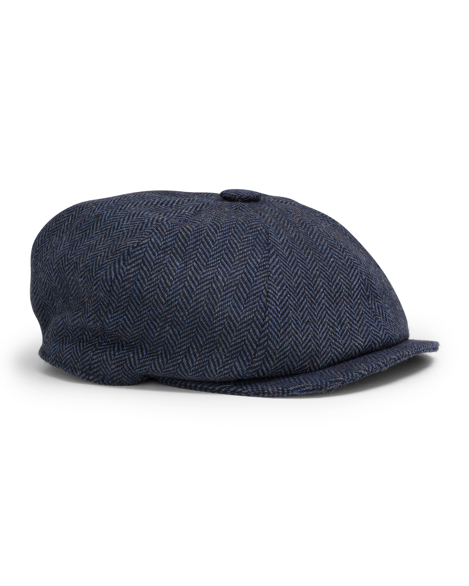 Hoggs of Fife Herringbone Tweed Baker Boy Cap