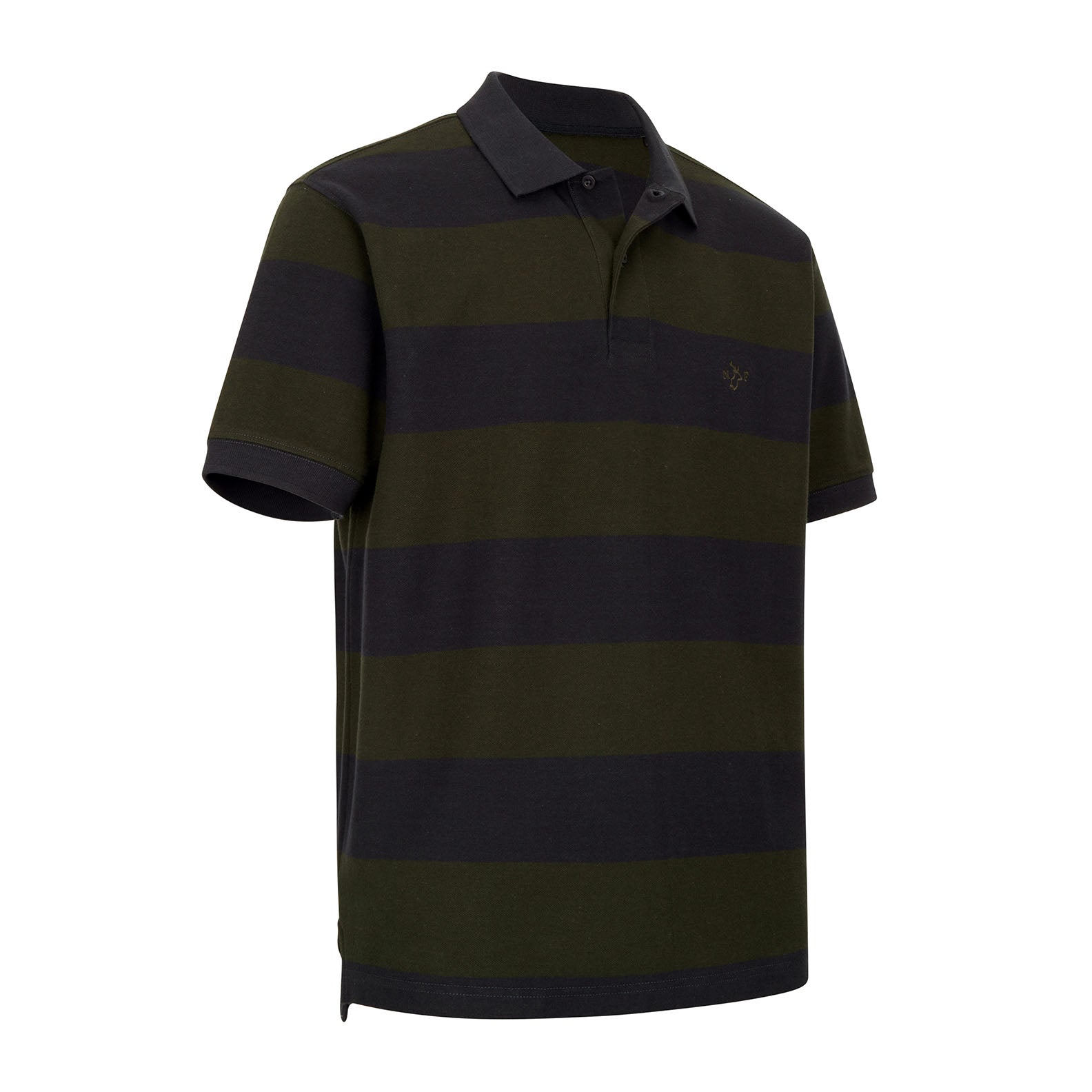 New Forest Stripe Pique Polo Shirt
