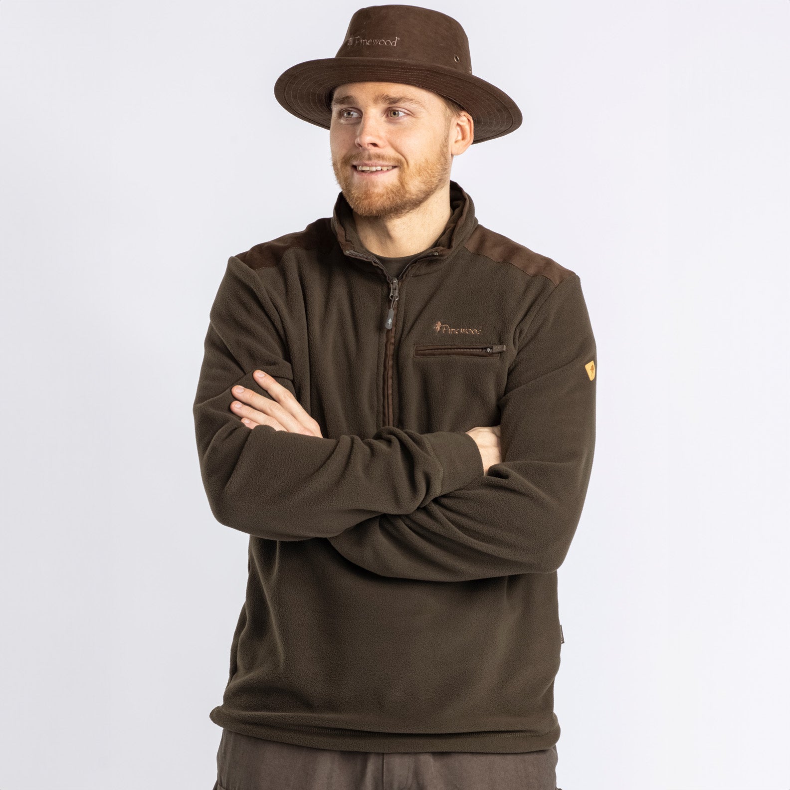 Pinewood Smaland Hunters Half Zip Fleece Sweater