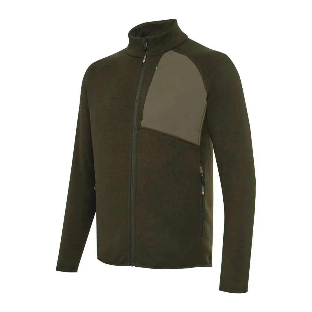 Olive green Beretta Abisko zip fleece jacket for country clothing adventures