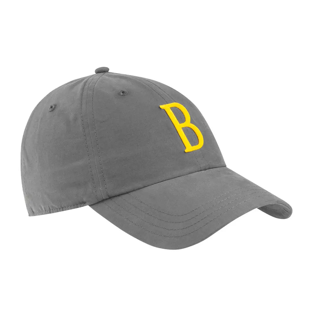 Gray unisex baseball cap with bold yellow B embroidery - Beretta Big B Cap