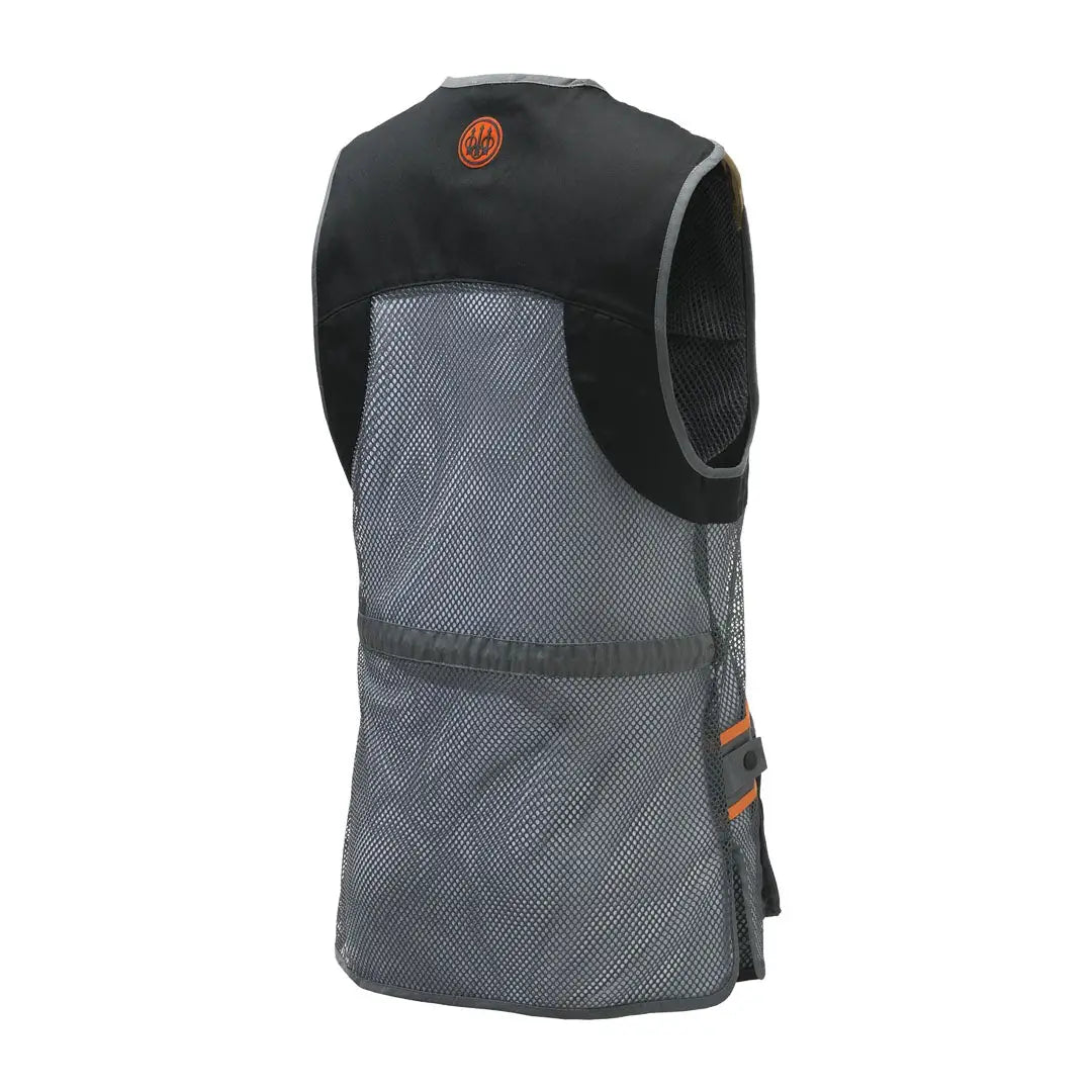Gray mesh shooting vest from Beretta for comfortable and stylish shooting activities
