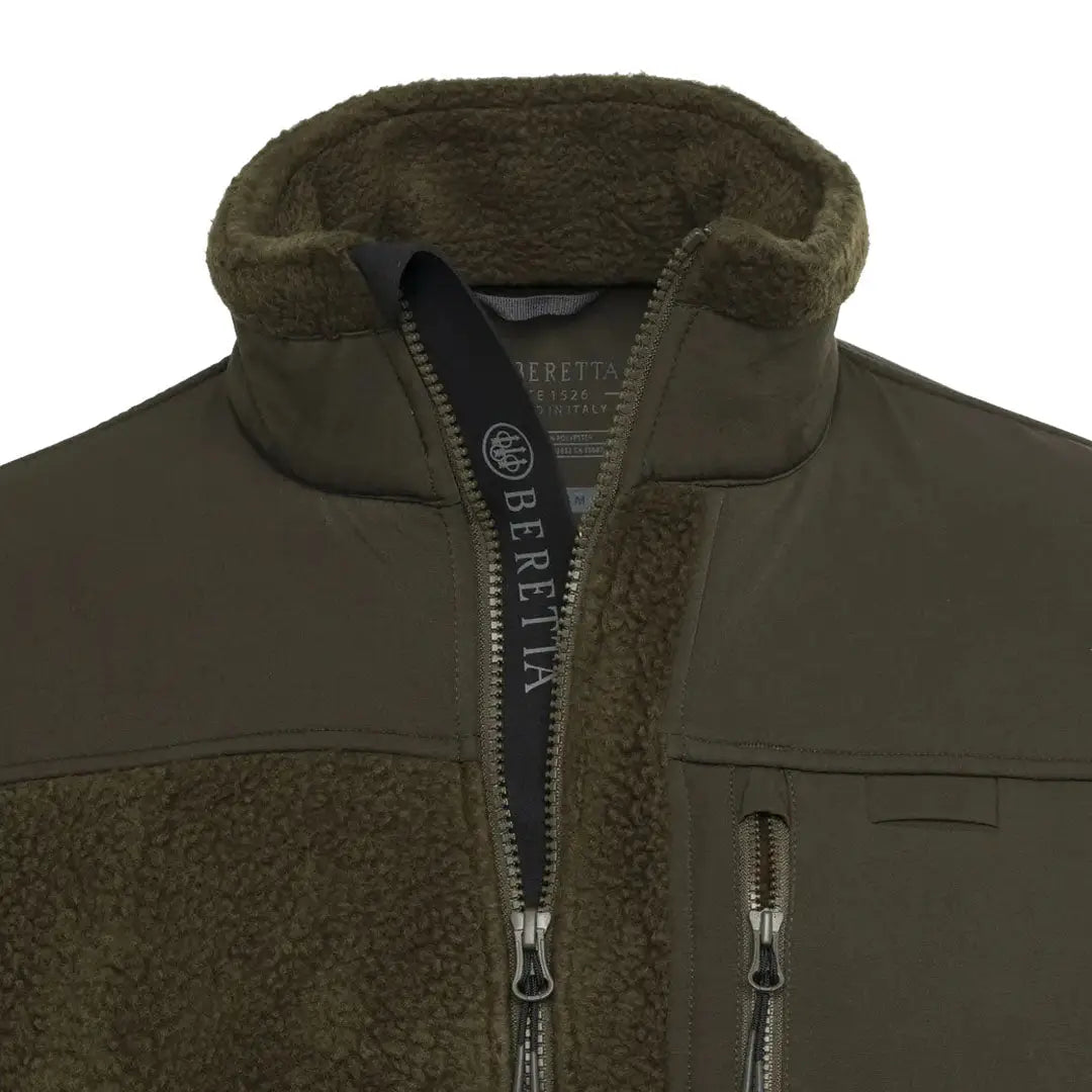 Olive green Beretta Halifax Sherpa Fleece Jacket perfect for country clothing and hunting