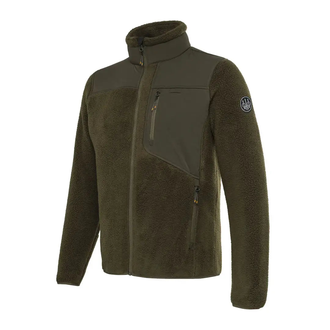 Olive green Halifax Sherpa fleece jacket perfect for country clothing and hunting trips