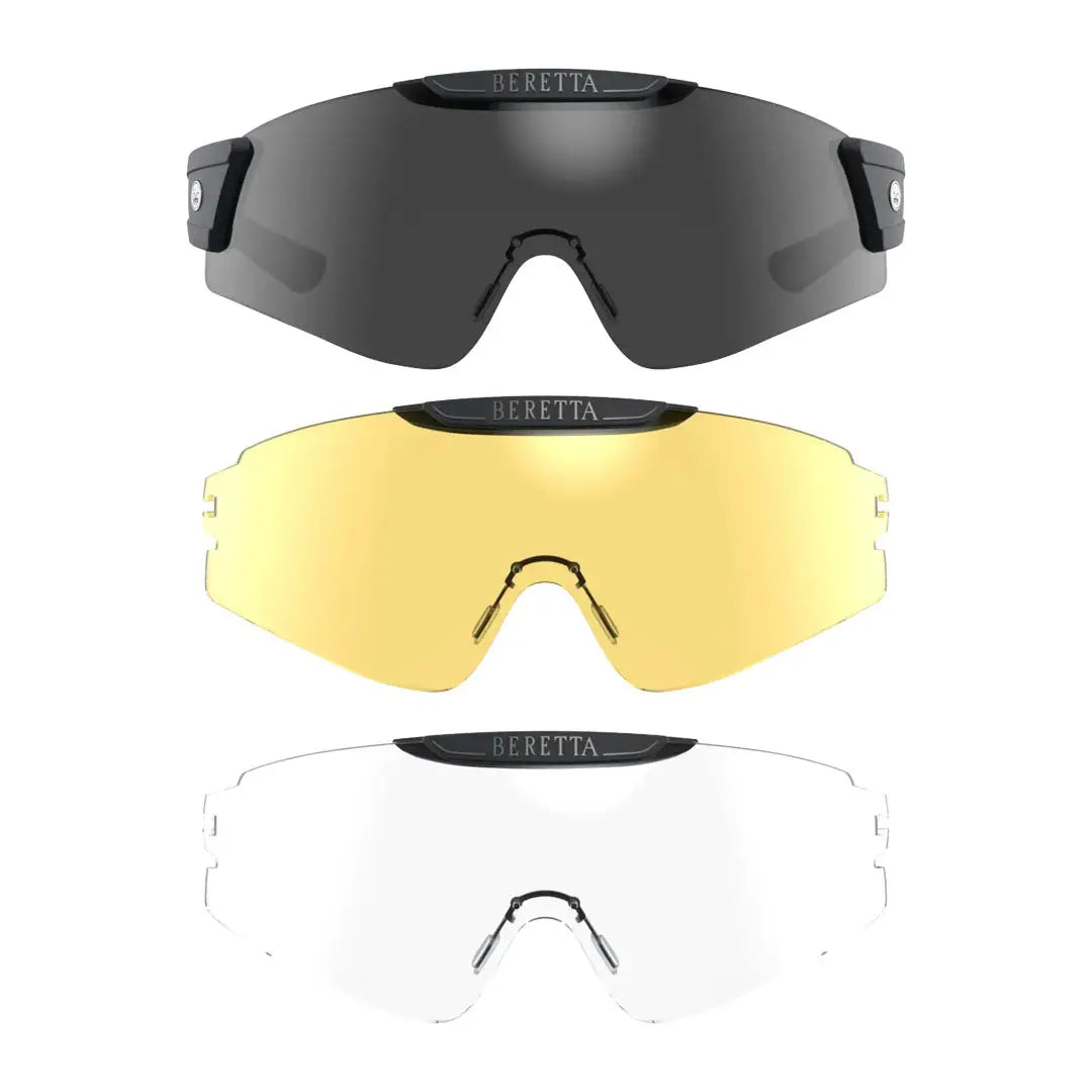 Beretta InterMask Eyeglasses with three interchangeable lenses for hunting and outdoors fun
