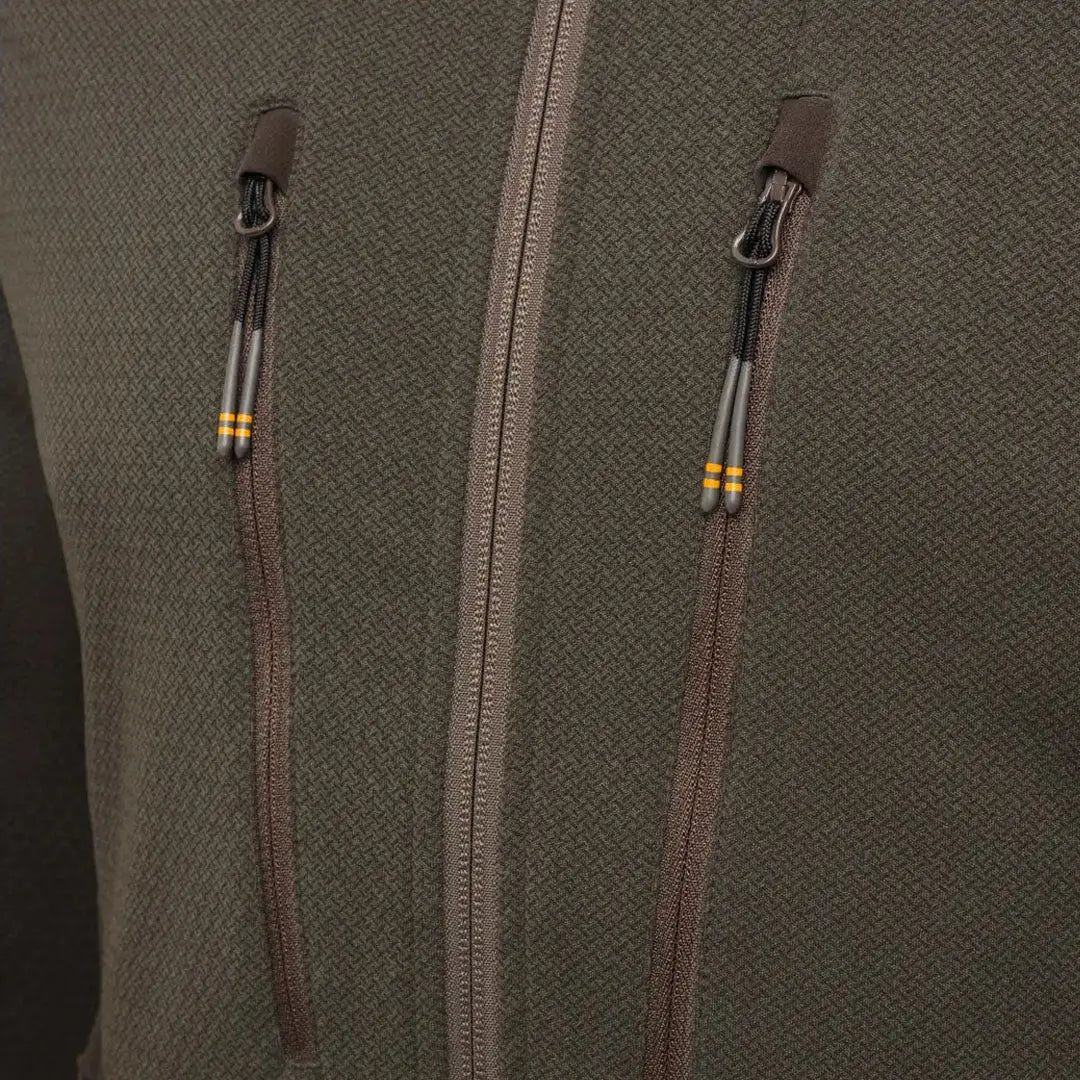 Olive green Rupicapra Jacket with ceramic print, perfect for country clothing