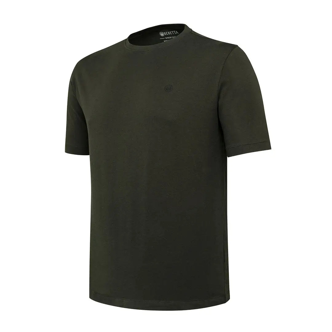 Beretta mens t-shirts dark olive green short sleeve shirt with logo