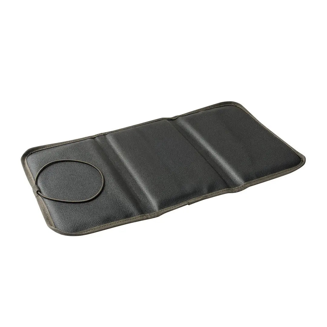 Beretta sitting pad black leather-like cushion with cup holder cutout