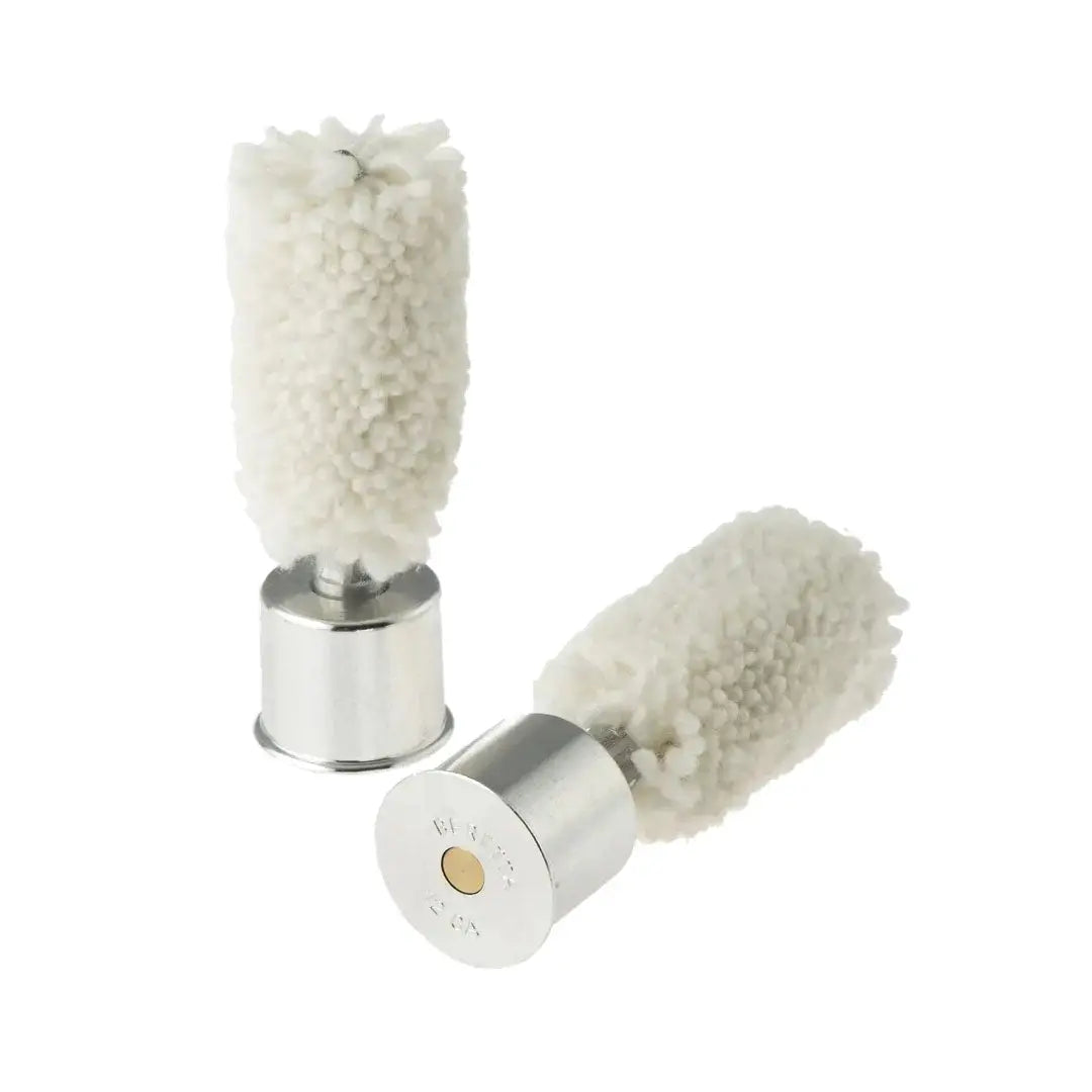 Shotgun bore cleaning swabs with beretta snap caps for easy maintenance