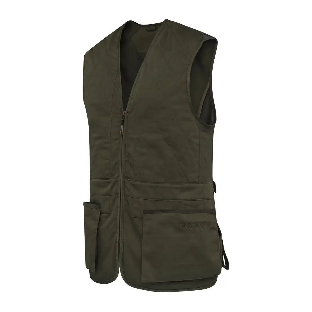 Olive green hunting vest from Beretta Teal Sporting EVO for outdoor adventures
