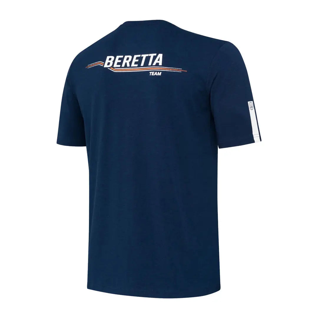 Navy blue Beretta Team Short Sleeve T-Shirt perfect for casual wear and teamwork vibes