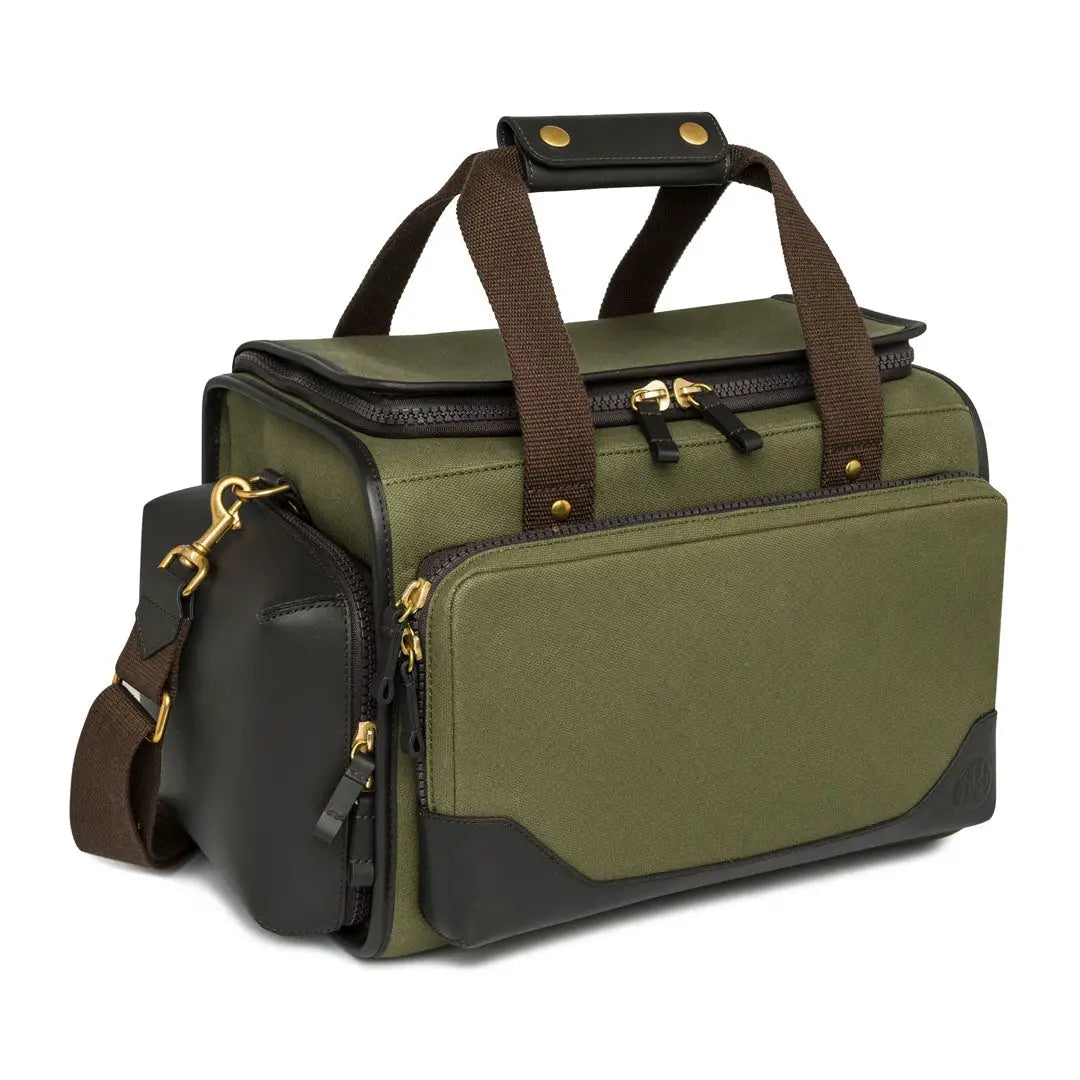 Beretta Terrain EVO olive green field bag with black leather for hunting