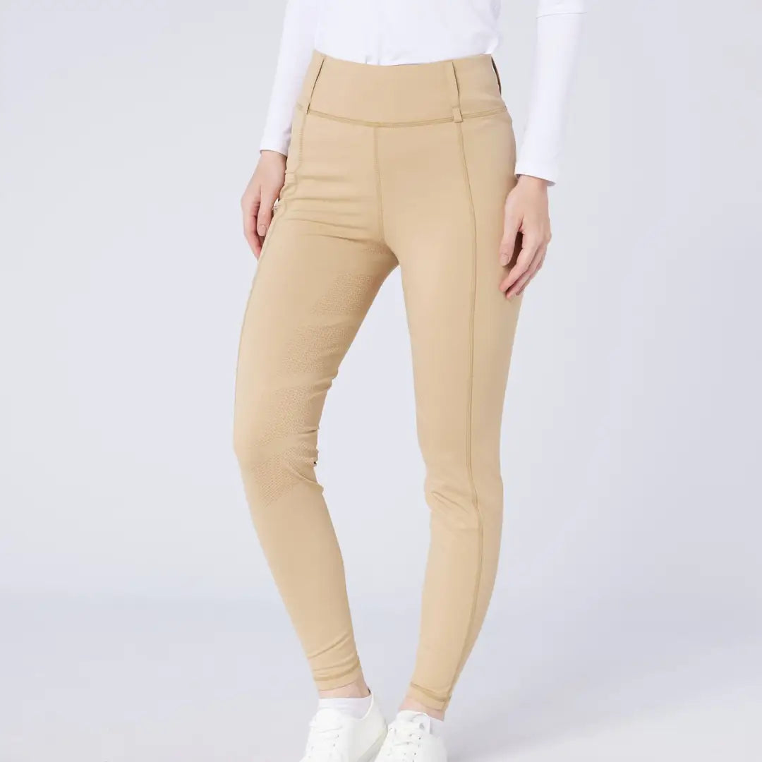 Cameo All Season Tights women’s beige high-waisted leggings for country clothing or hunting