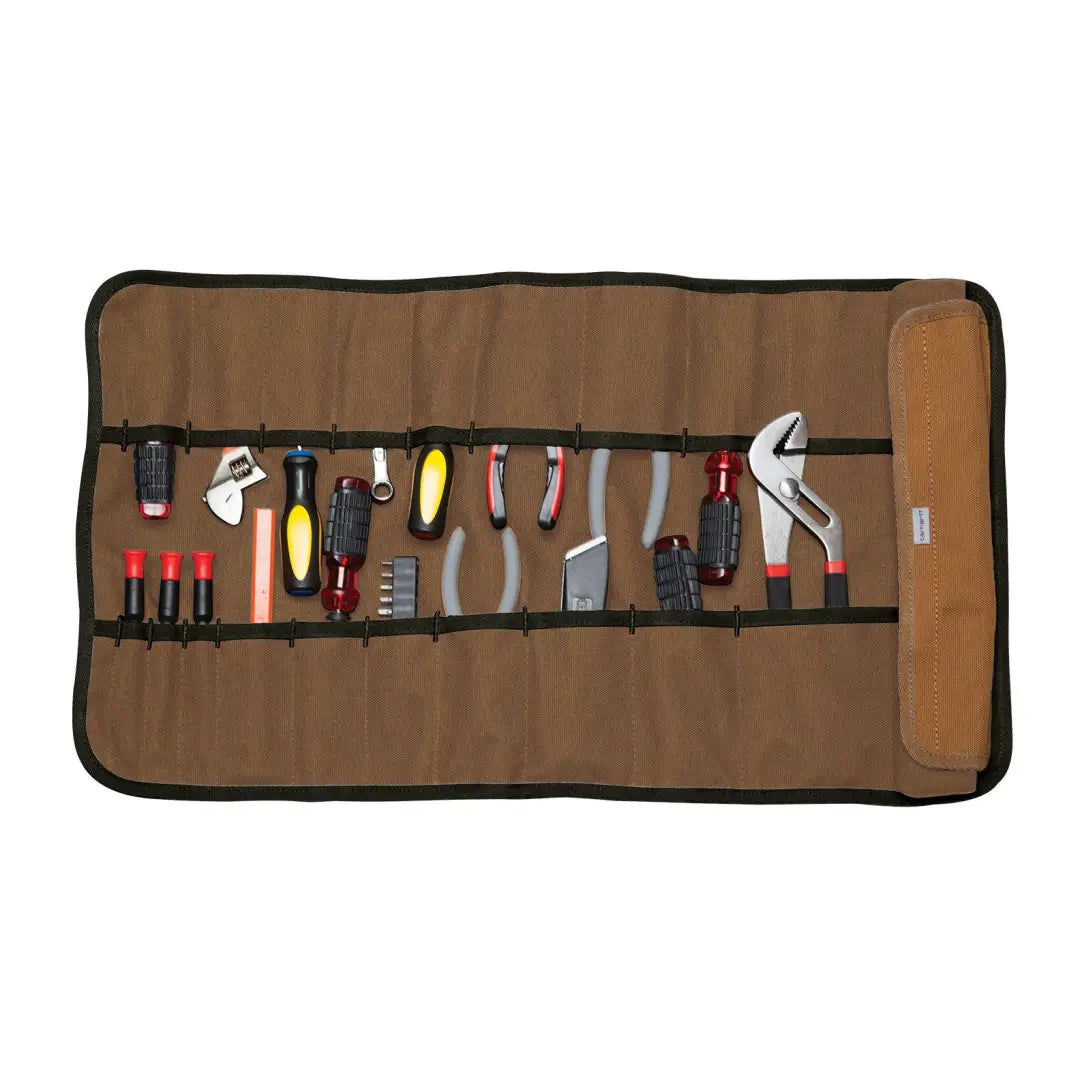 Carhartt 18-pocket utility roll with organized tools