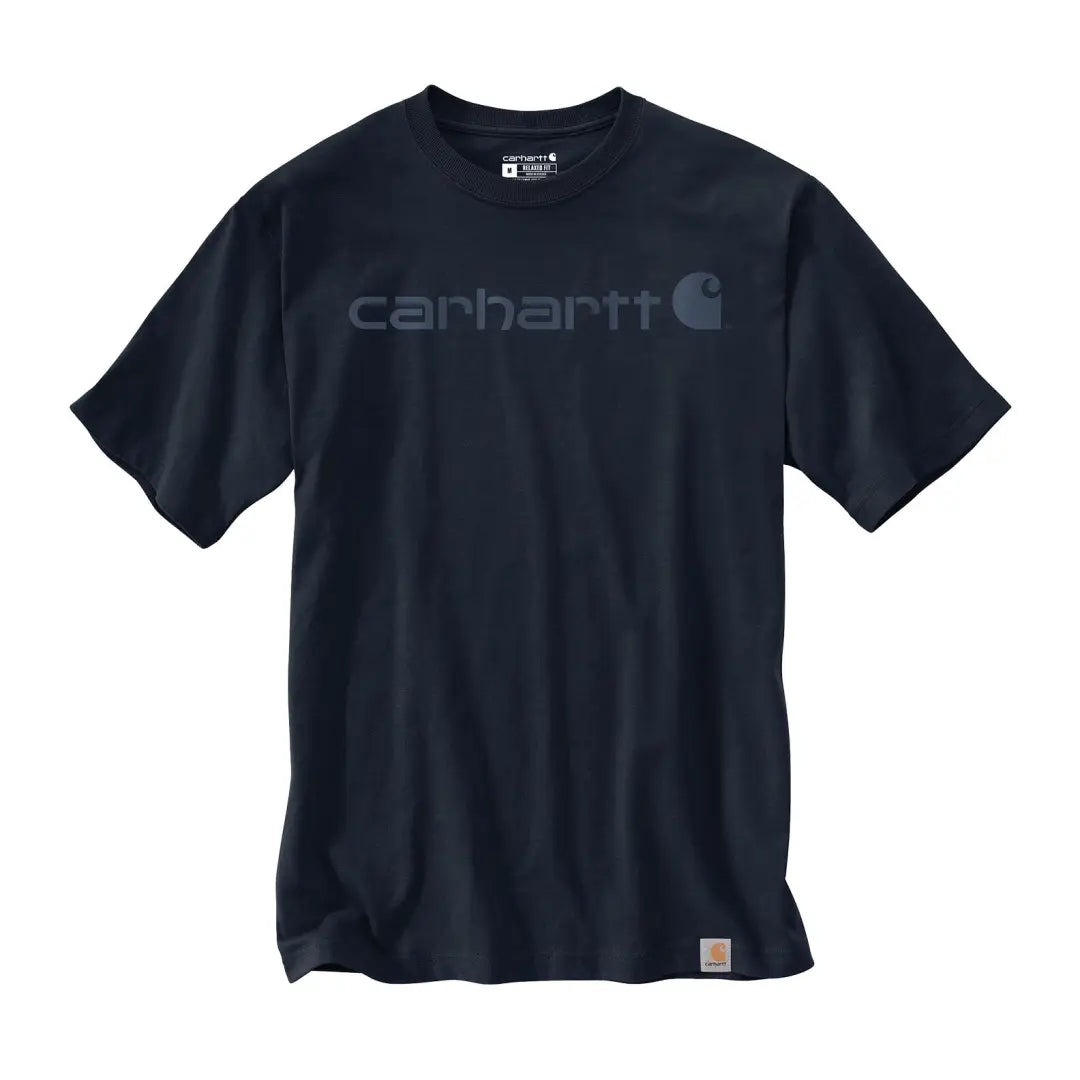 Carhartt Dearborn relaxed logo t-shirt in black for outdoors and hunting