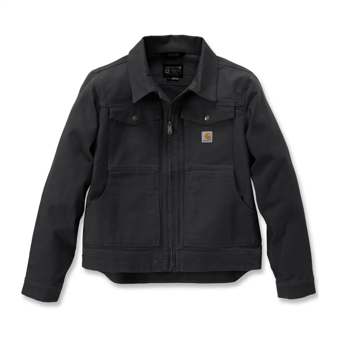 Black Carhartt Rugged Flex Duck Berwick Jacket for outdoors hunting
