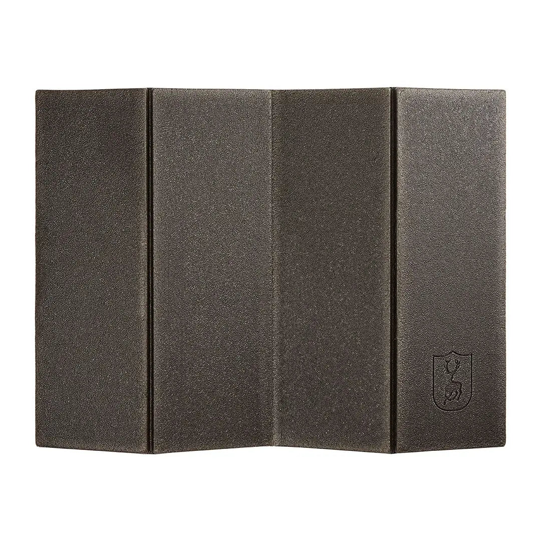 Deerhunter foldable sitting pad with dark gray textured panel for comfy seating