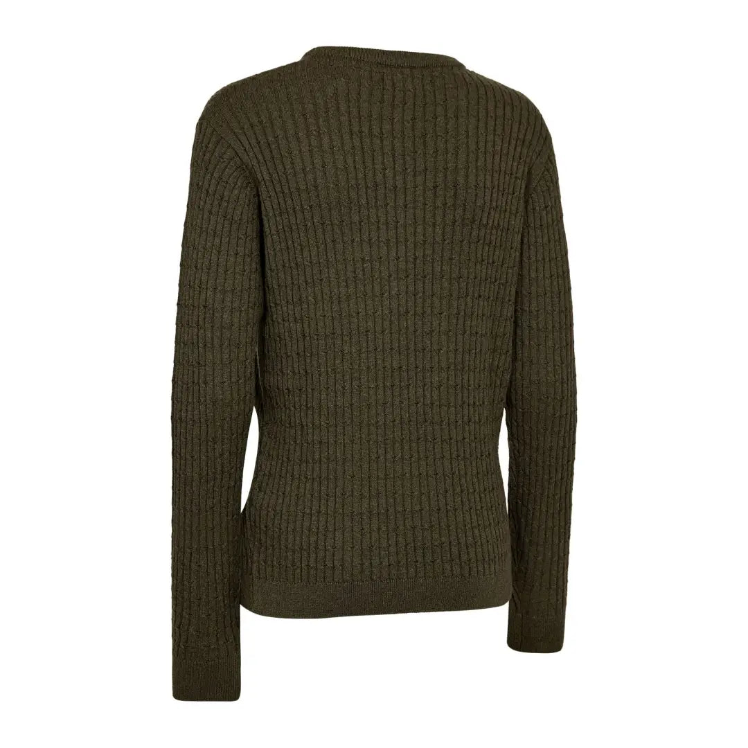 Olive green knit sweater from Deerhunter Lady Harrington country clothing collection
