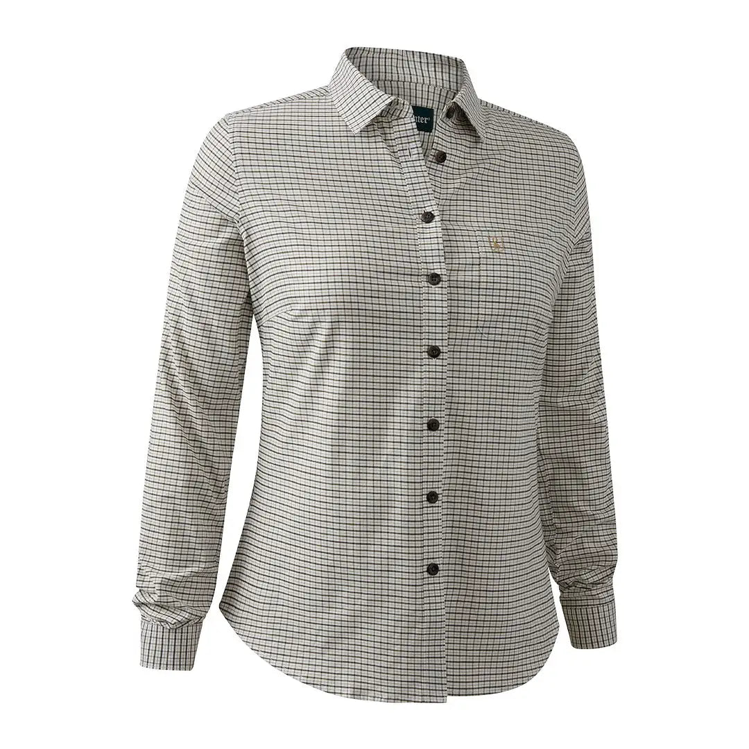 Long-sleeved checkered Deerhunter Lady Sara Shirt for women, stylish sara shirt look