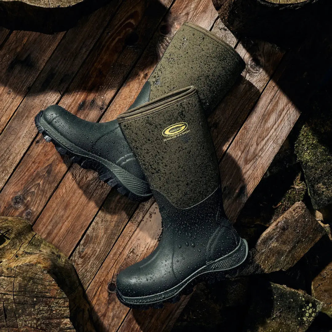 Muddy waterproof Grubs Bearline 8.5 Wellington boots for country clothing and hunting