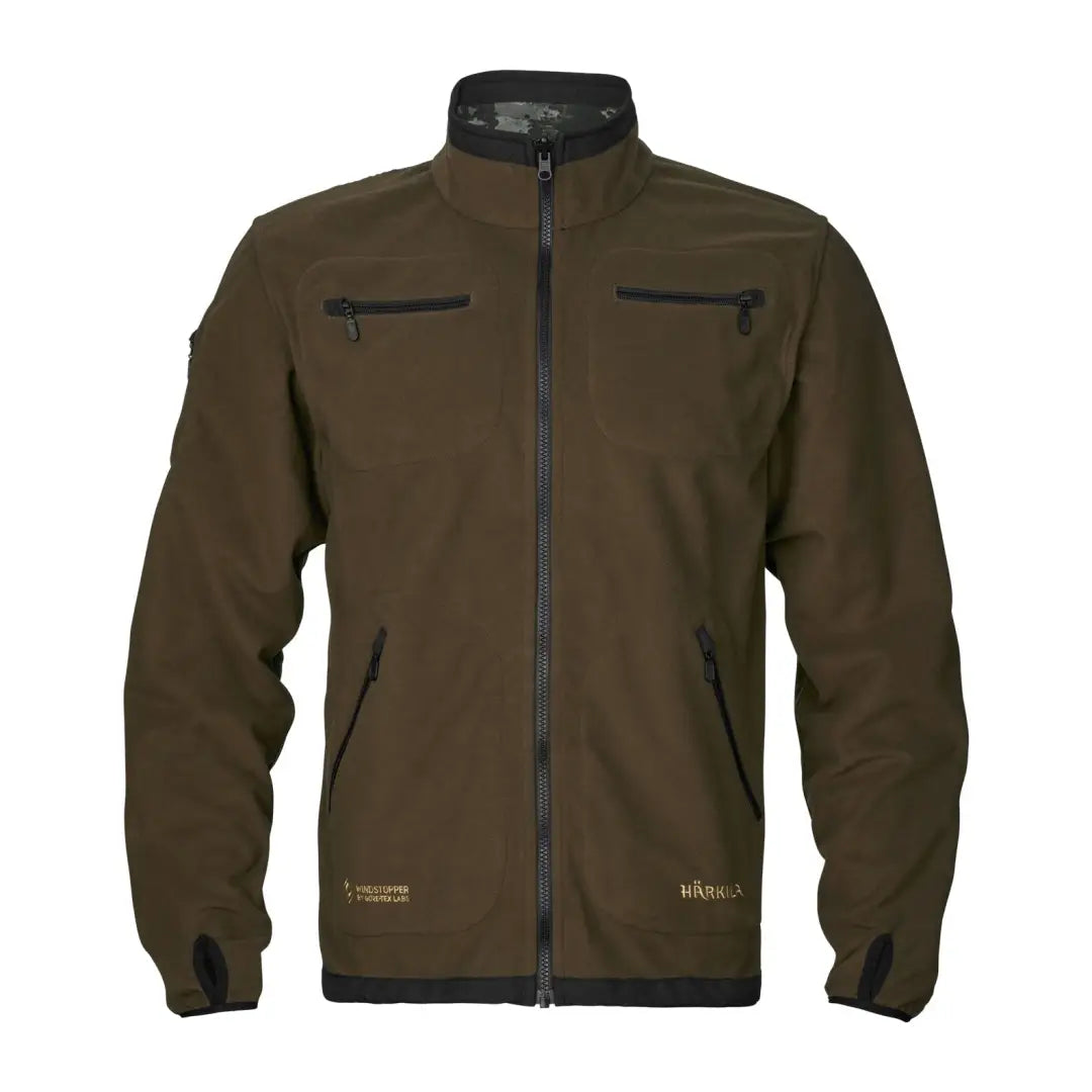 Olive green Kamko Noctyx WSP zip-up jacket from Härkila Kamko Noctyx collection