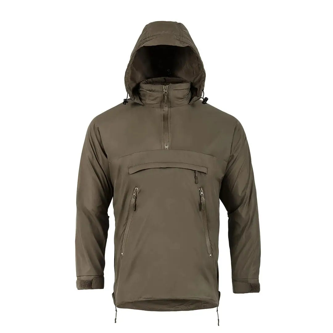 Olive green hooded anorak from the Highlander Halo Smock collection