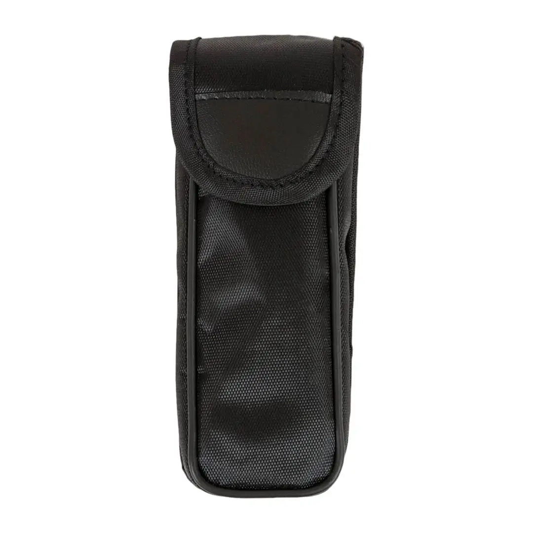 Black nylon pouch for Highlander Northumberland 10X25 Monocular with flap closure
