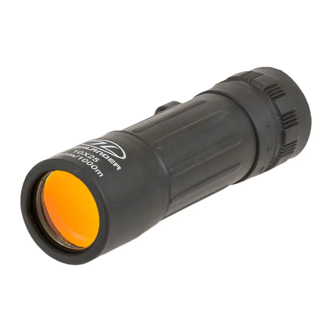 Compact Highlander Northumberland 10X25 Monocular with orange-tinted lens