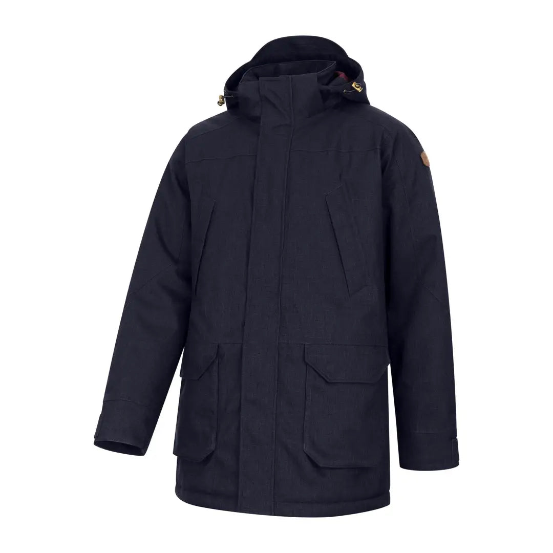Hoggs of Fife Argyll II waterproof navy parka with hood and pockets