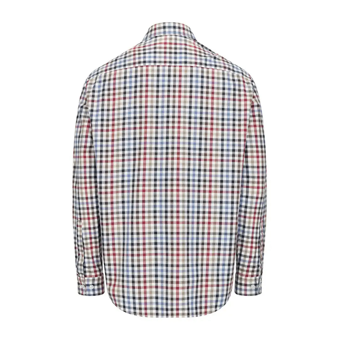 Men’s Fife Douglas Twill Shirt with red, blue, green, and black plaid design