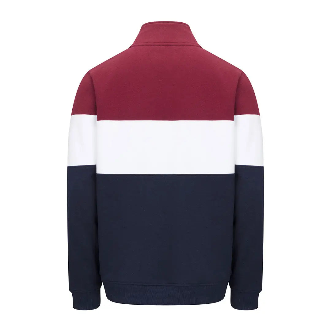 Color-blocked gents quarter zip sweatshirt from Hoggs Of Fife Dumfries 1888