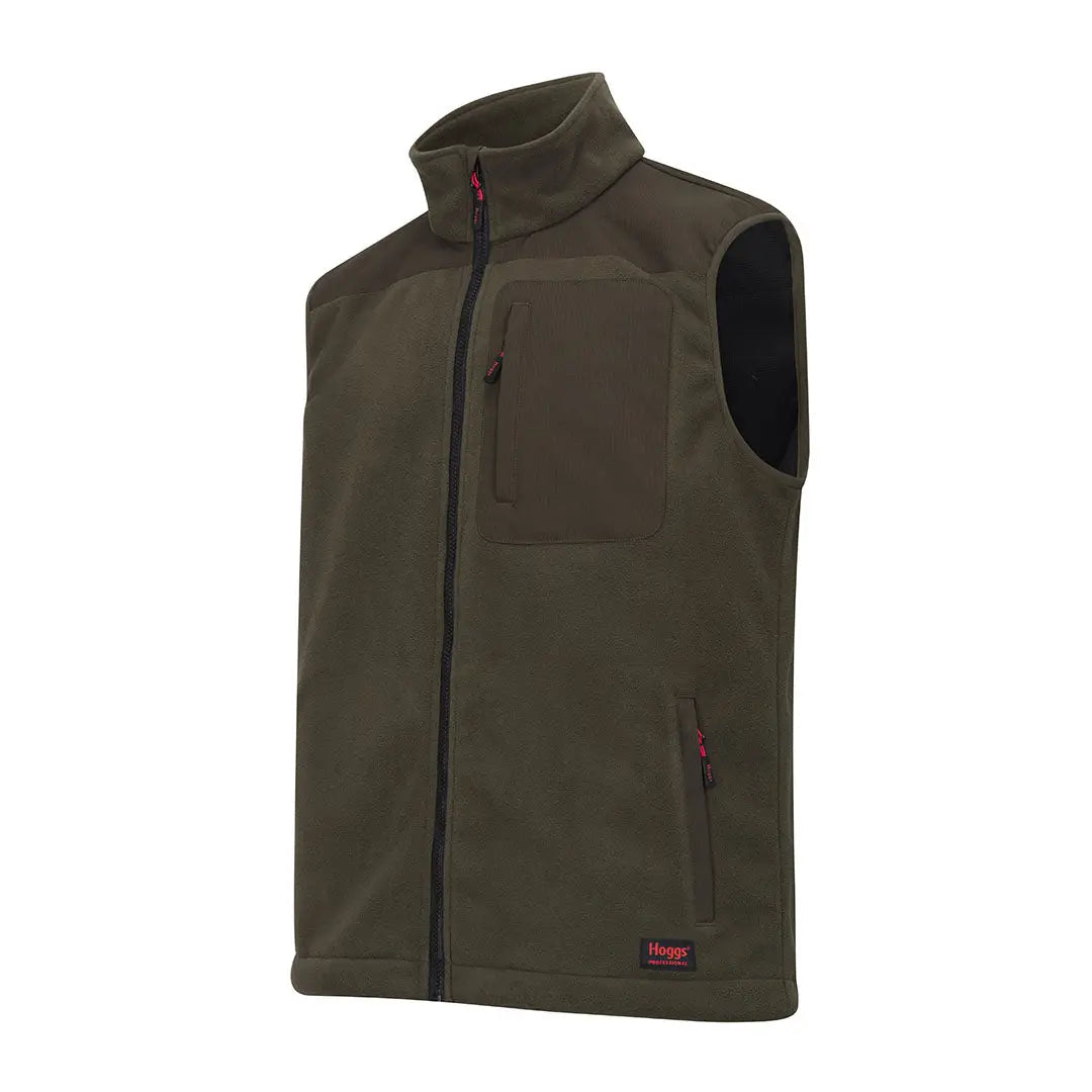 Olive green softshell vest Hoggs of Fife Green King II Gilet for outdoor adventures