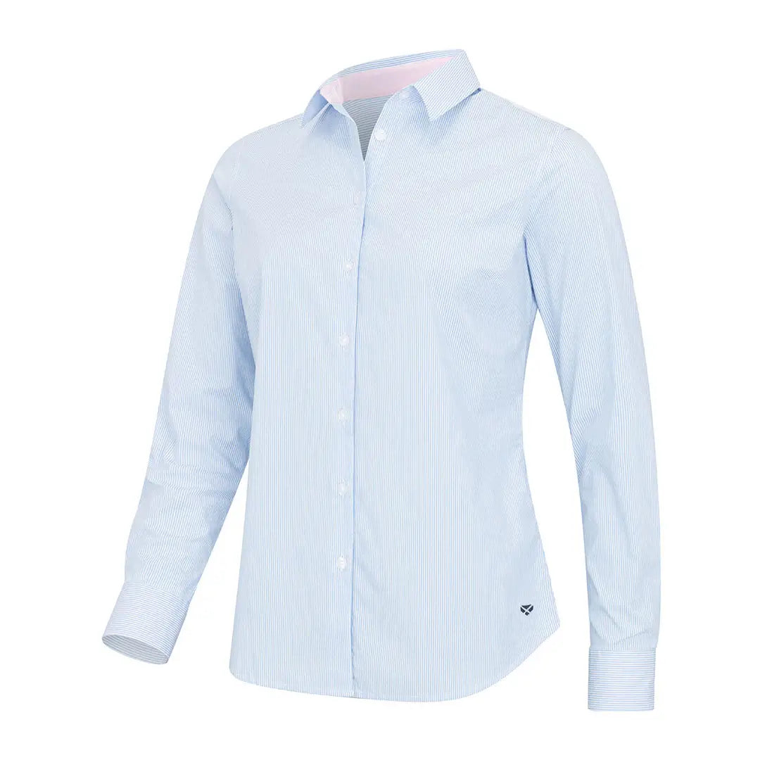 Light blue long-sleeved button-down shirt for country clothing and outdoor adventures