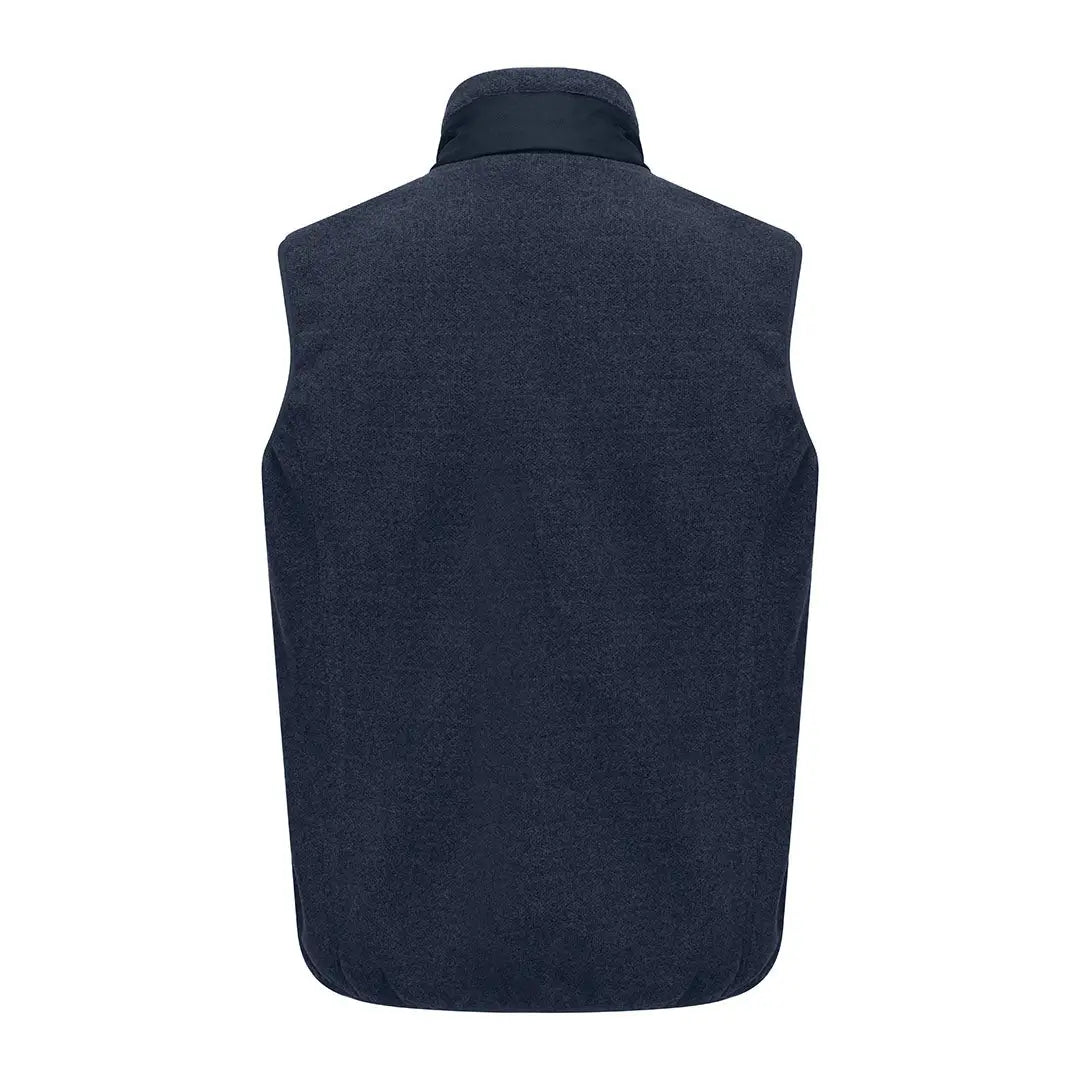 Navy fleece vest from Hoggs of Fife Melville Hybrid Gilet for cozy style