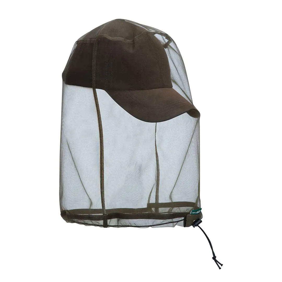 Mosquito net hat worn with Hoggs of Fife Midgemaster Headcover for country clothing and hunting