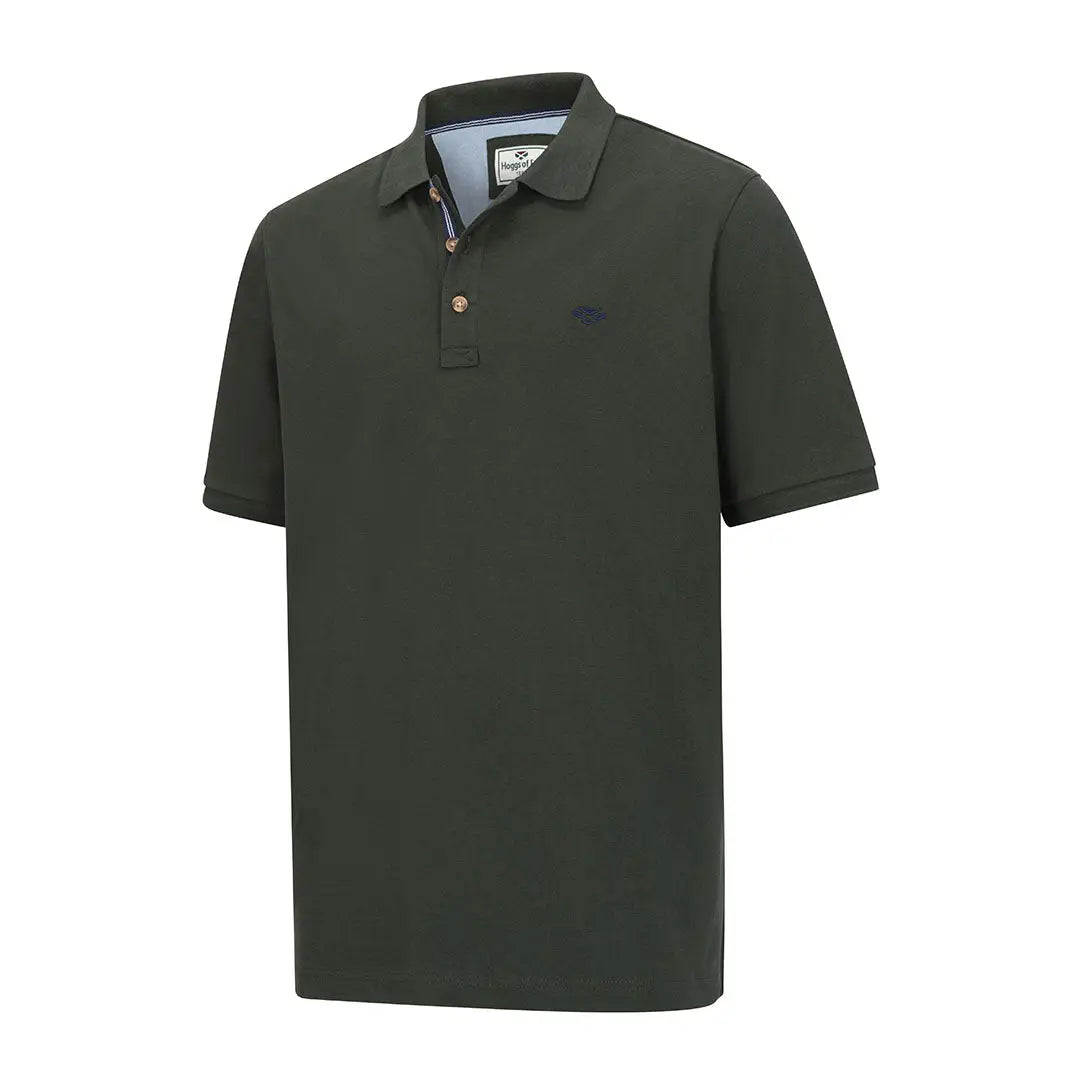 Dark green polo shirt from Hoggs of Fife Newton Pique collection, stylish and comfy
