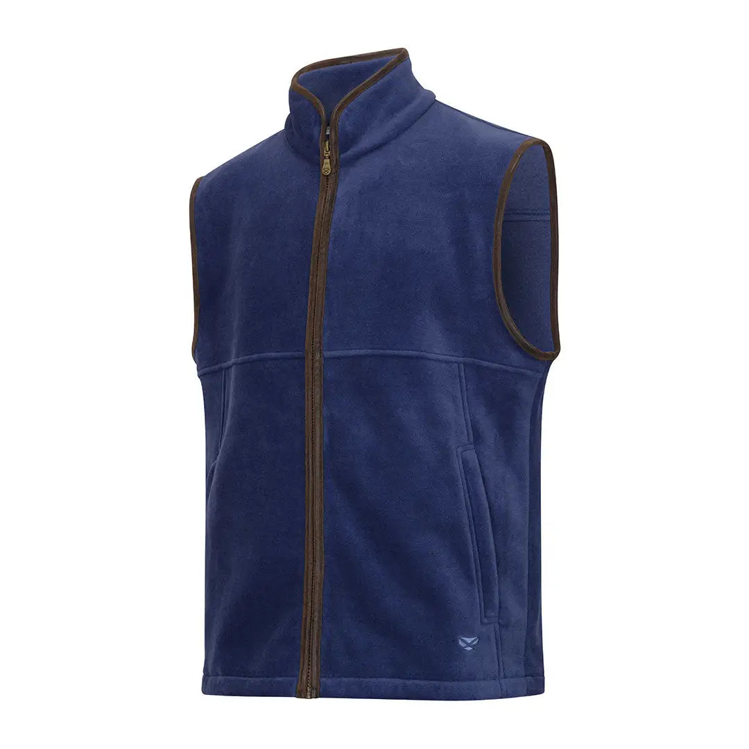 Navy blue fleece vest from Hoggs of Fife Stenton Technical Fleece Gilet collection