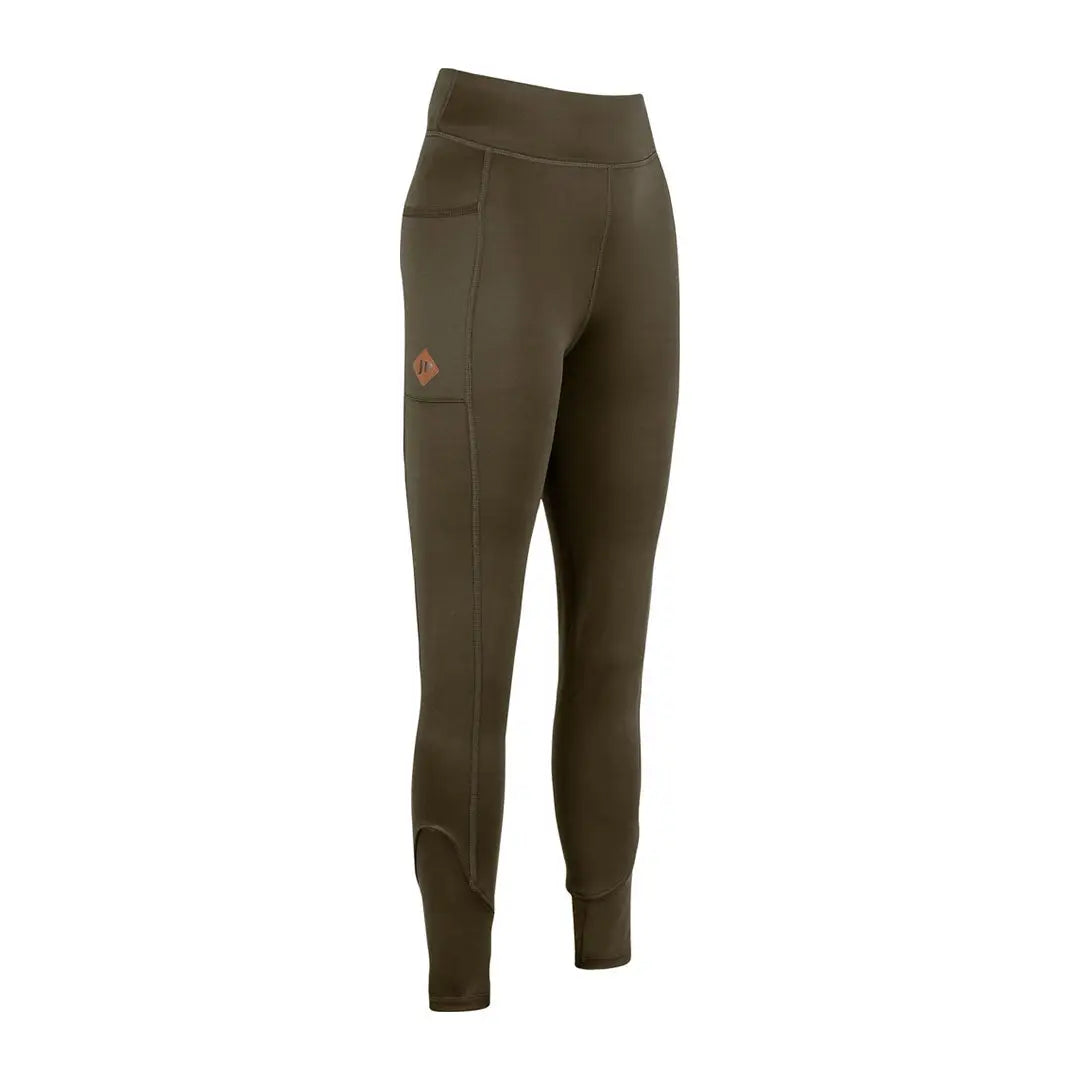 Jack Pyke ladies pyke ladies leggings in olive green with side pocket