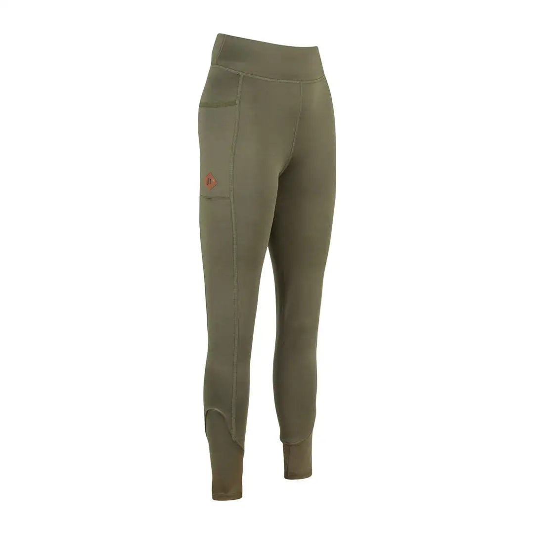 Jack Pyke ladies leggings in olive green with side pocket