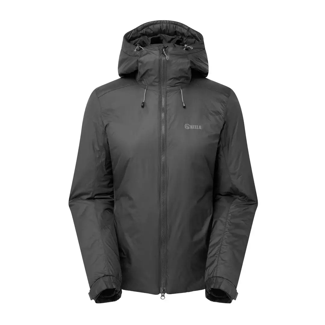 Dark gray Keela Womens Solo Primaloft Jacket outdoor hooded jacket for women