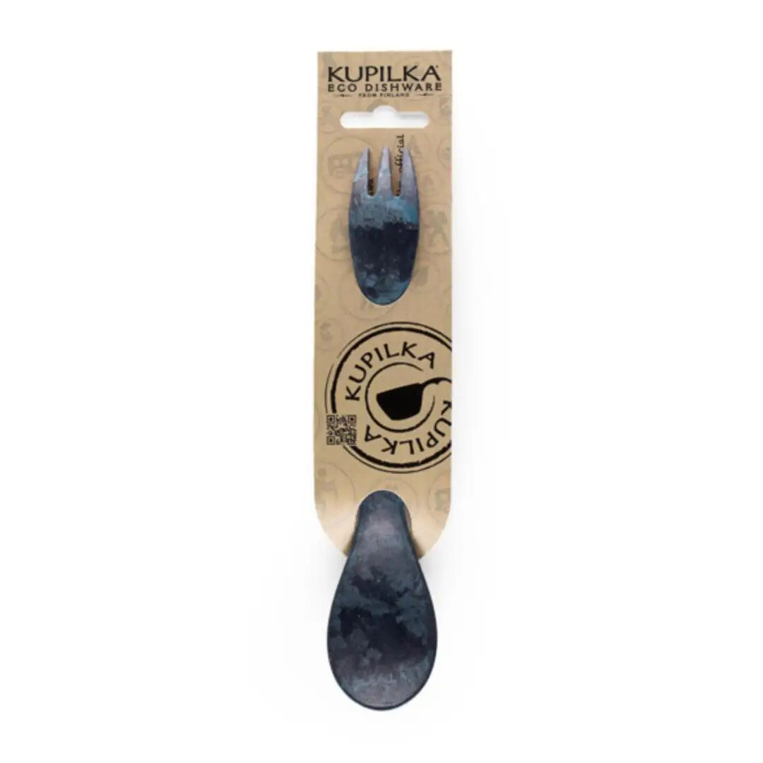 Eco-friendly Kupilka Spork cutlery set in cardboard packaging for outdoors lovers