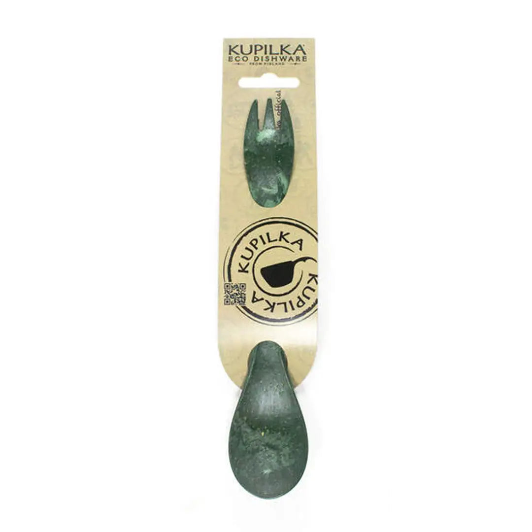 Green eco dishware utensil set from Kupilka Spork, perfect for outdoor hunting adventures