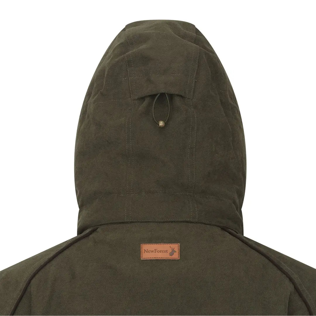 Green hooded jacket from the New Forest Ladies Robyn Jacket collection showing forest ladies robyn style