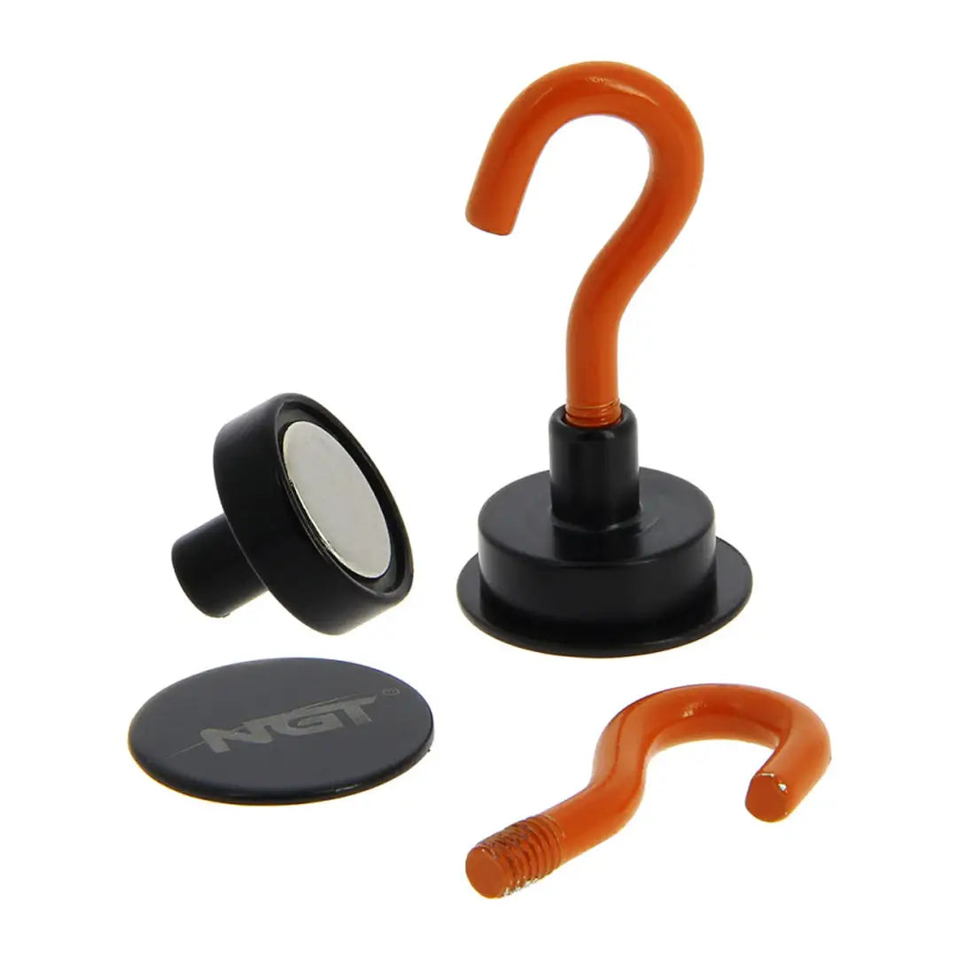 Super strong magnetic bivvy hooks with detachable orange hook and round base