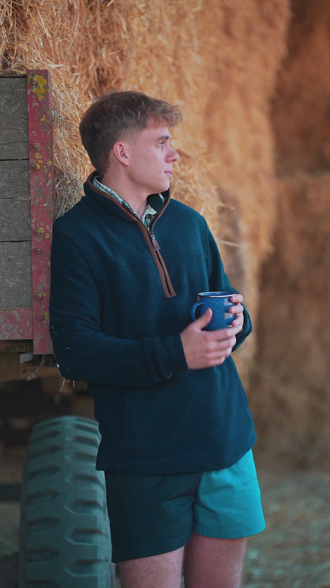 Load video: New Forest Knightwood Quarter Zip Fleece