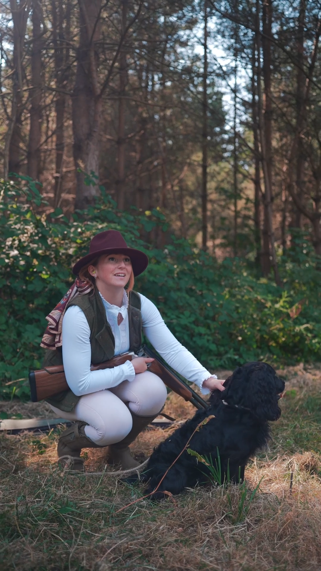 Load video: New Forest Ladies Tweed Gilet