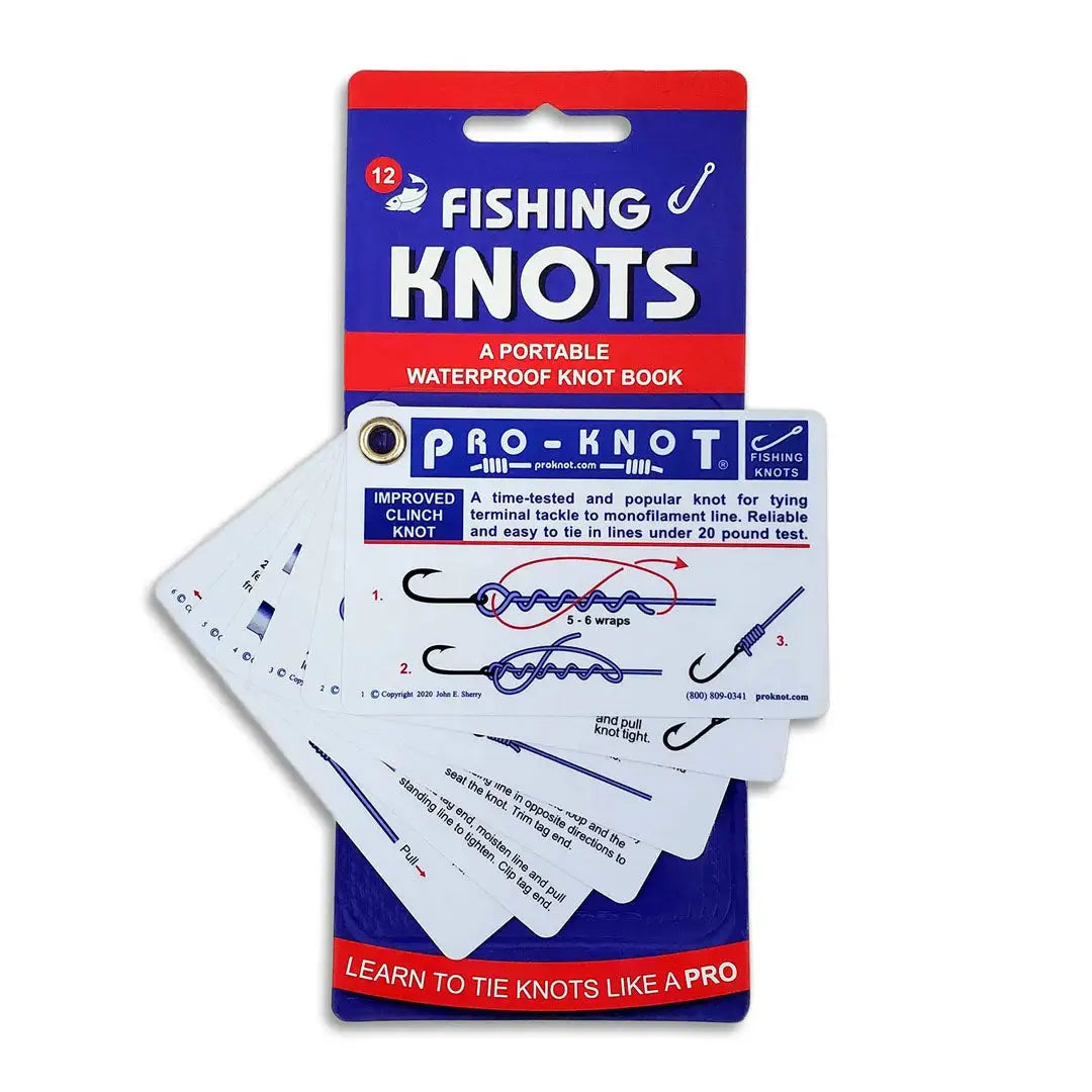 Pro Knot Fishing Knots waterproof fishing knots book with illustrated knot cards